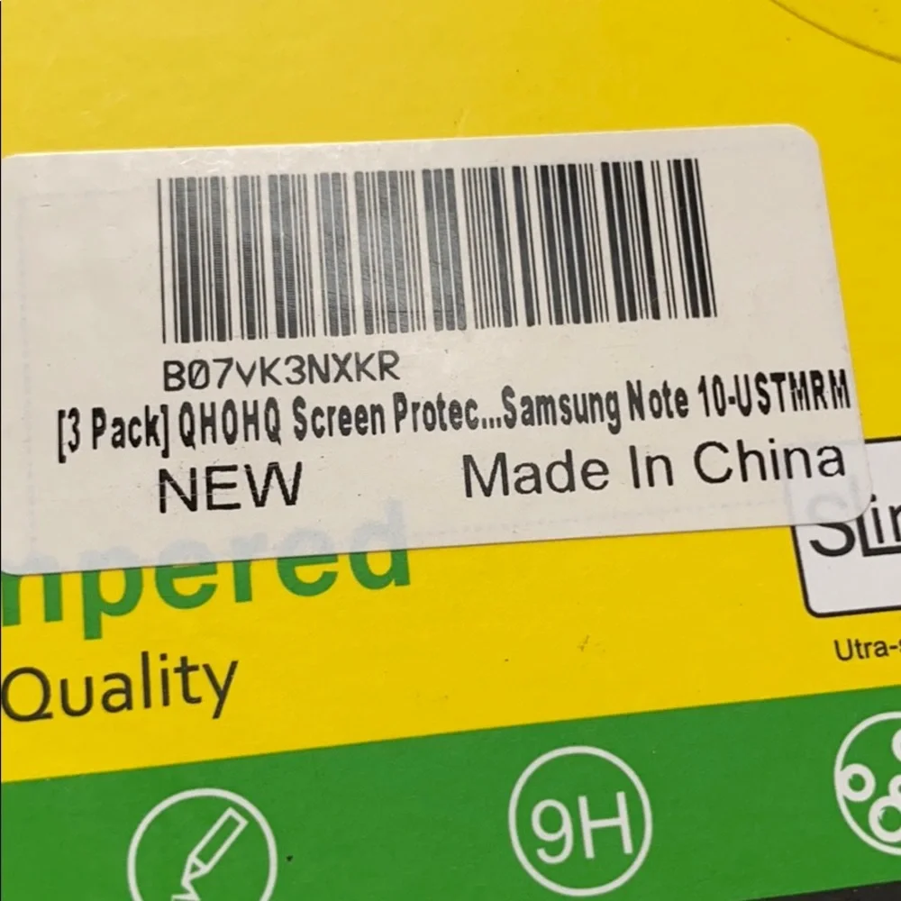 9 tempered glass screen protectors for the Samsung Galaxy note 10 new in box